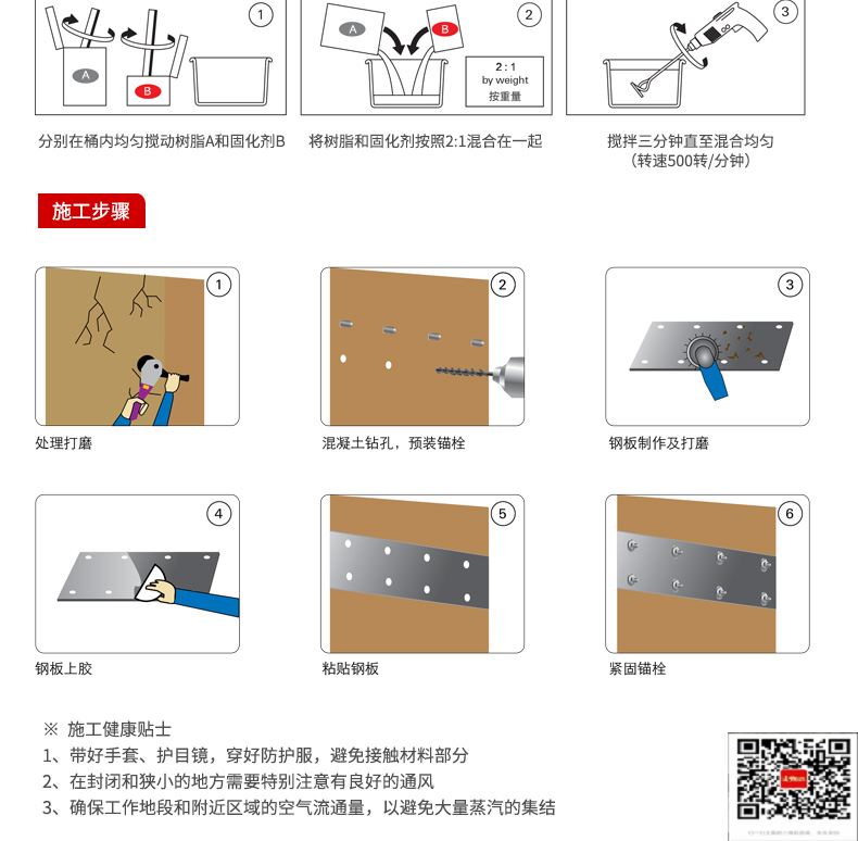 包钢塔洋镇粘钢加固施工过程